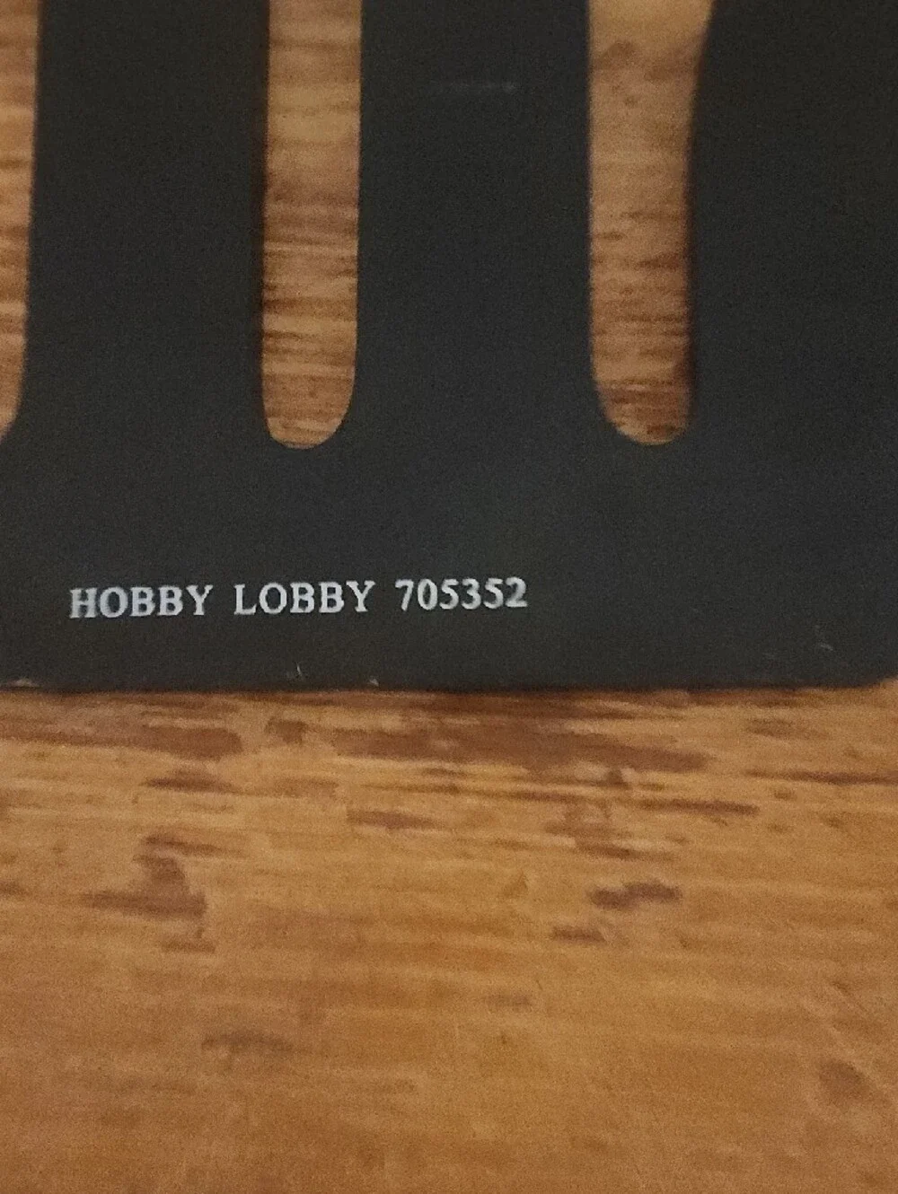 Hobby Lobby Black 'Football' Wooden Word Sign